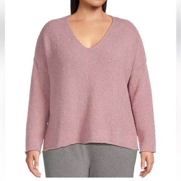 Eileen Fisher V-Neck Slit Sweater size M, NWT - Picture 1 of 10